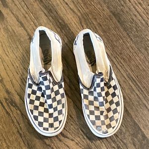 blush checkered vans